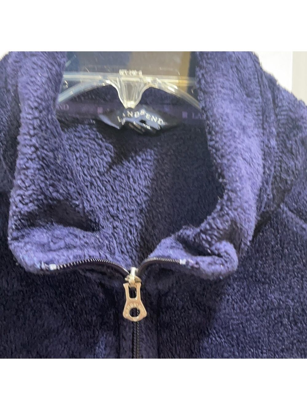LANDS END NAVY SUPER SOFT JACKET F - Picture 2 of 6